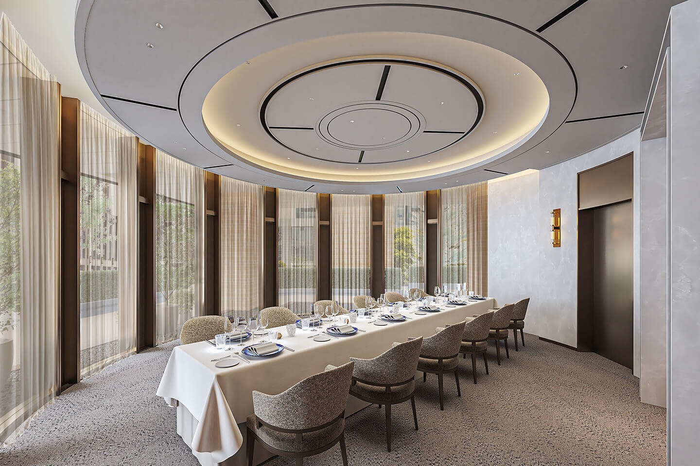 12名利用時のダイニング（完成イメージ）