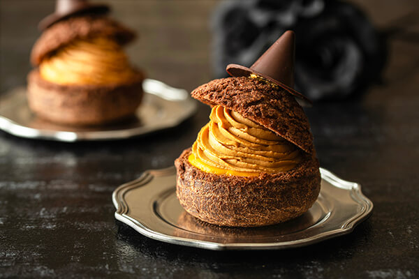 ハロウィーンのおすすめピースケーキ「シュー・ハロウィーン」